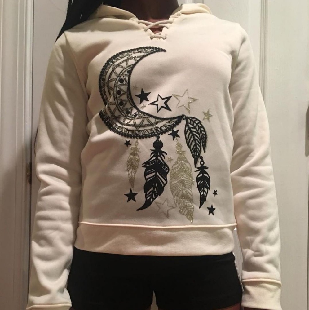 White Dream catcher hoodie